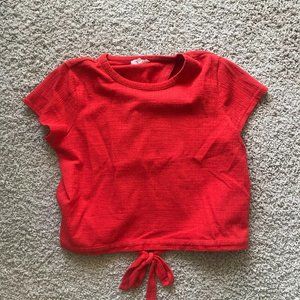 Madewell Red Tie Tee